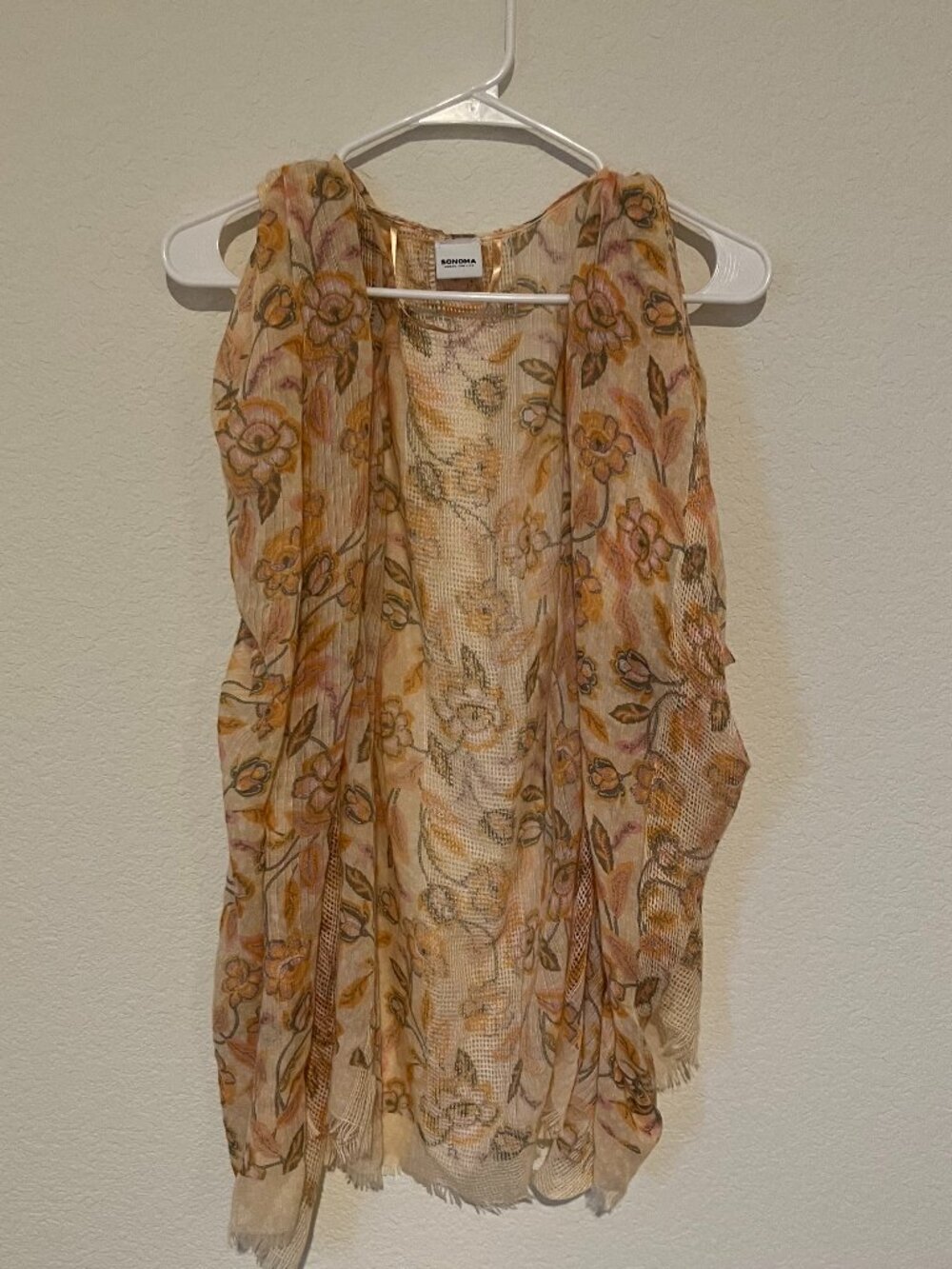 Women's Sonoma Fall Sleeveless Cardigan Size